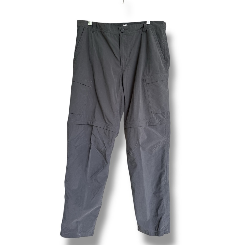 REI Co-op Men’s Gray Nylon Convertible Pants/Shorts Size 38x32